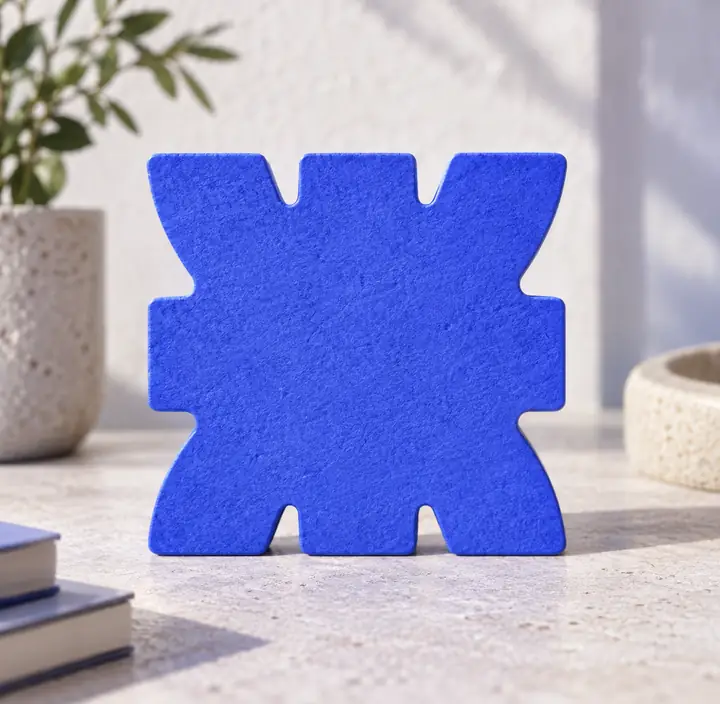 Blue abstract asterisk-shaped icon
